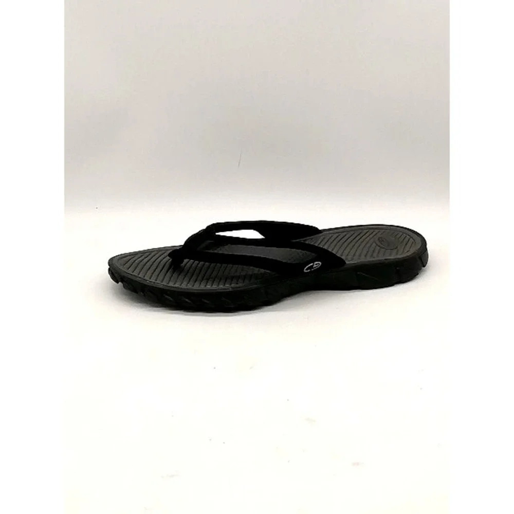 Champion Sandals Mens Black L 11/12 Sport Flip Flop Thong Shoe Beach‎ Casual